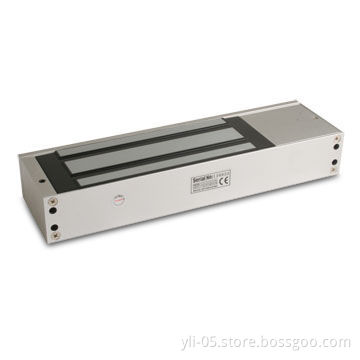Single Door Magnetic Lock with 12 or 24V DC Voltage and Anodized Aluminum Housing